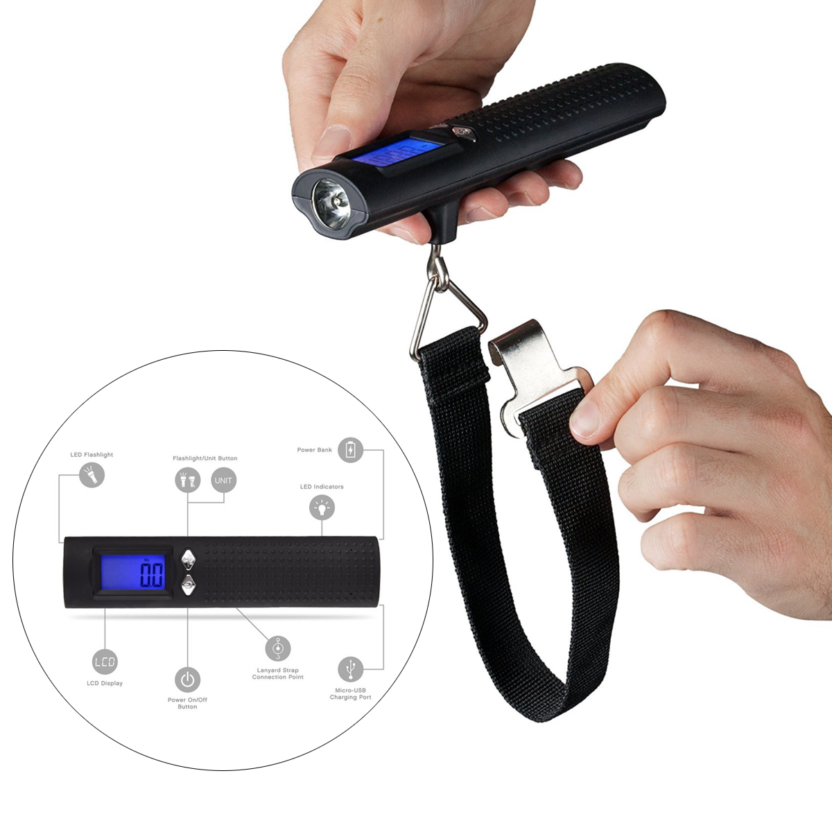 ON-THE-GO Digital Luggage Scale